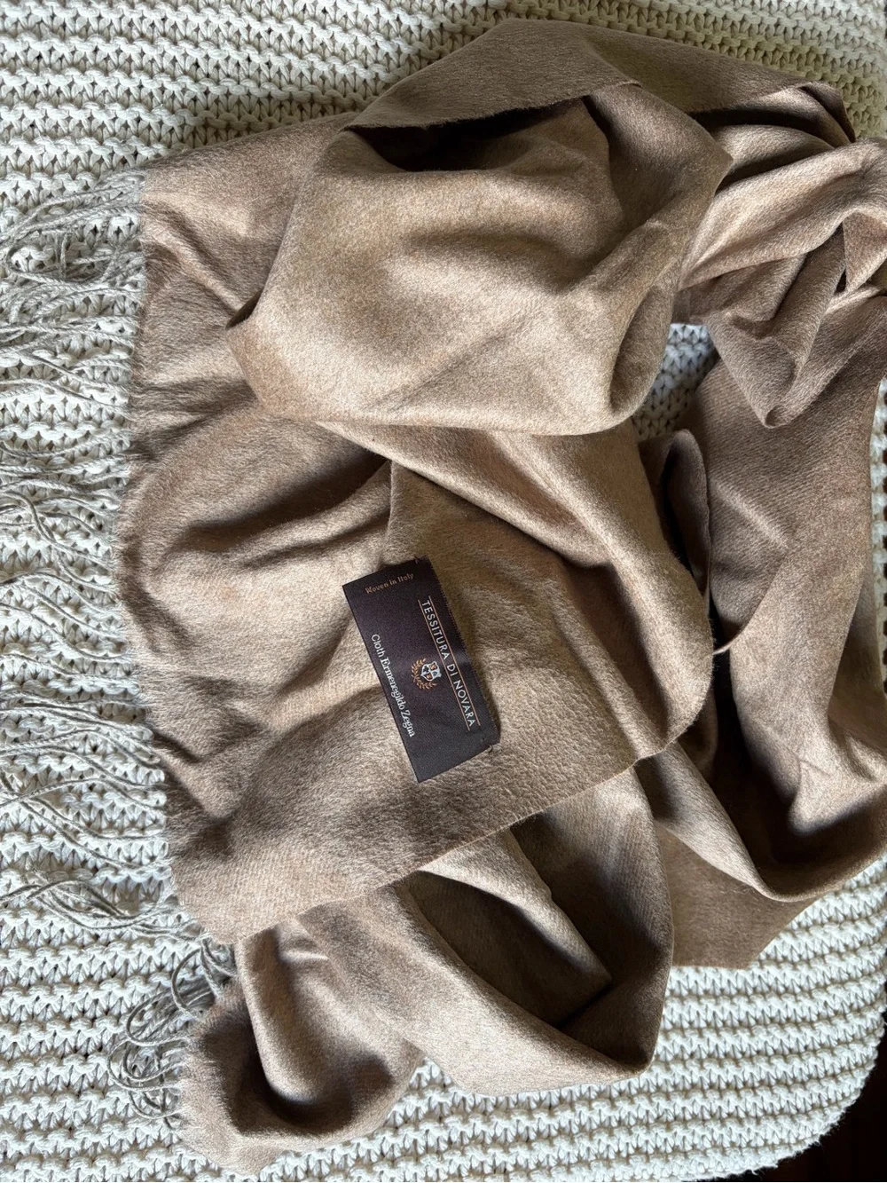 Ermenegildo Zegna TESSITURA DI NOVARA Silk Scarf